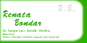 renata bondar business card